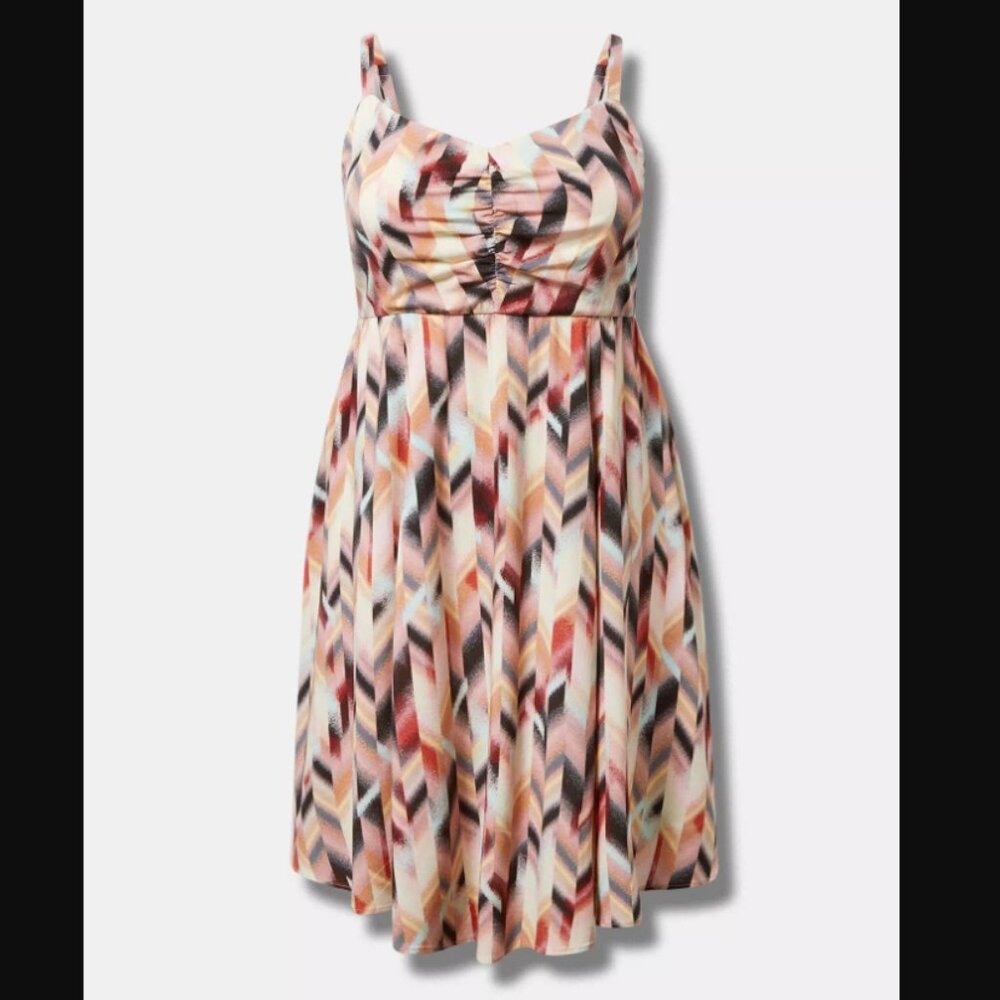 Torrid Challis Skater Mini Dress
